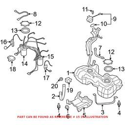 VW Fuel Tank Sending Unit and Fuel Filter Assembly 5N0919109F